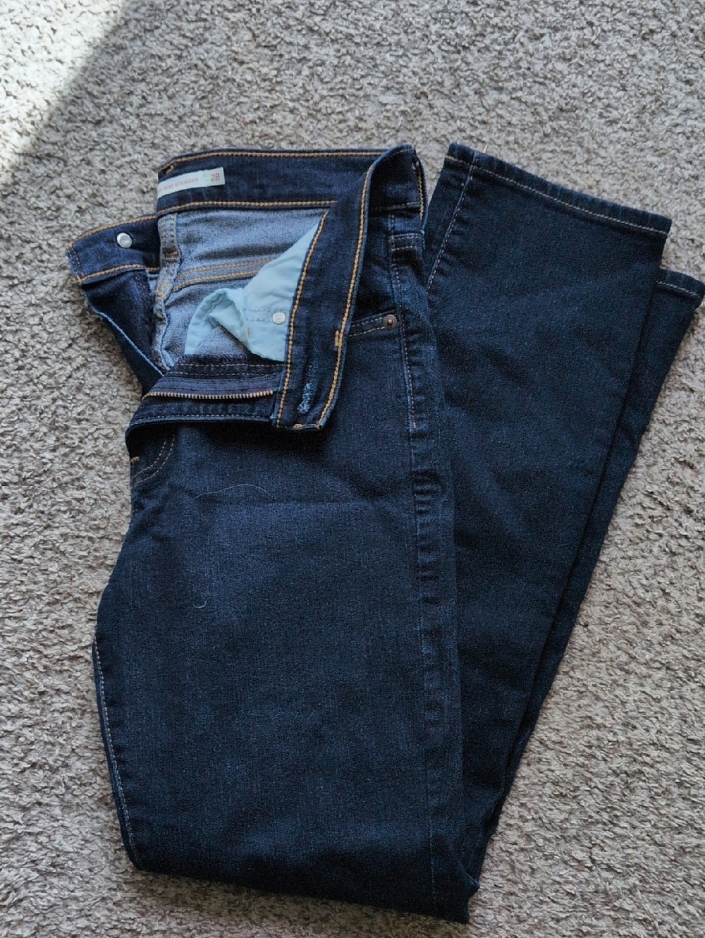 Levi's 724 Women's High-Rise Straight Dark Blue Jeans